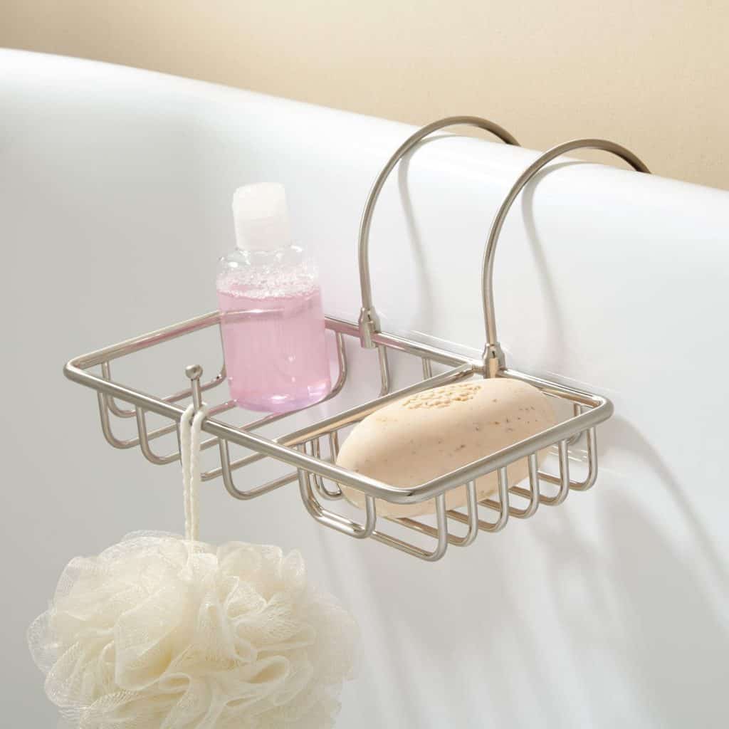 Soap Basket with Sponge Holder - Chrome