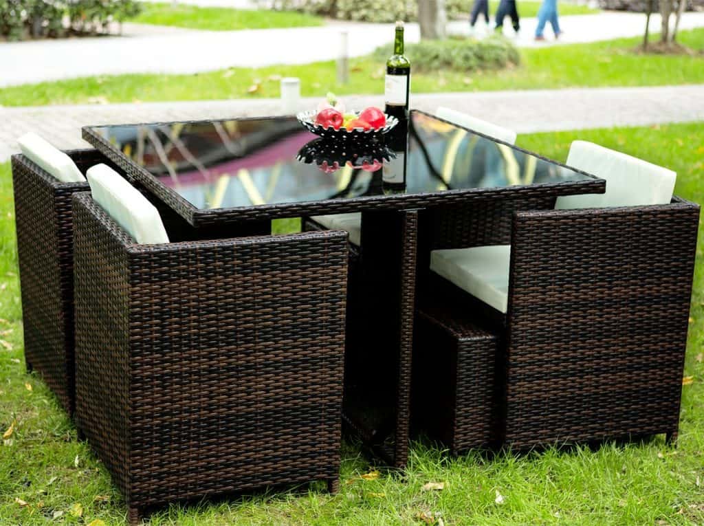 50 Tips Ideas For Choosing Outdoor Wicker Furniture Photos Merax 9 Pc Modern Indooroutdoor All Weather Pe Wicker Rattan Table Patio Set