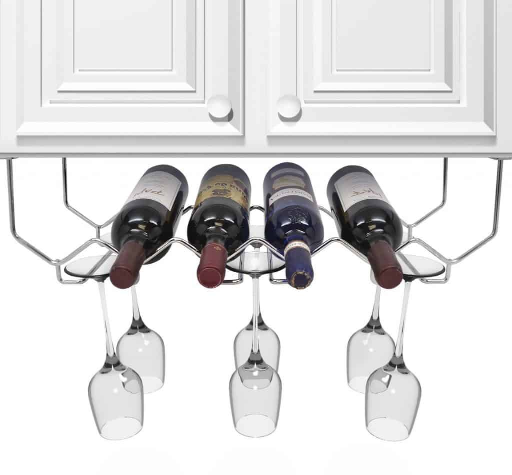 100 Creative Wine Racks And Storage Ideas Ultimate Guide Sorbus Wine Rack And Glassware Under Cabinet Holder