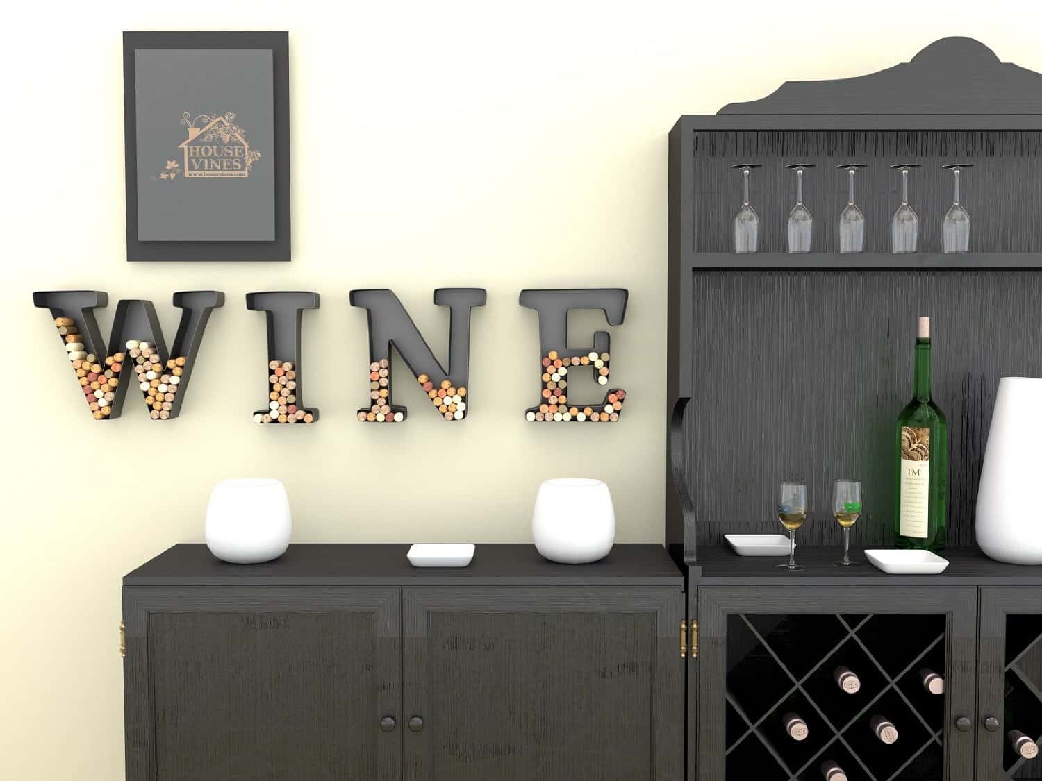 wine decoration for kitchen wall