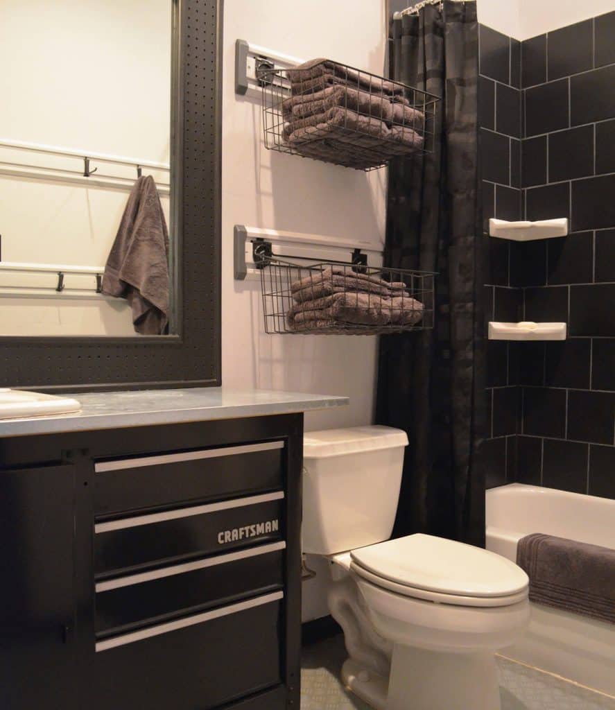 Tiered Wire Rack Bathroom Shelf Ideas