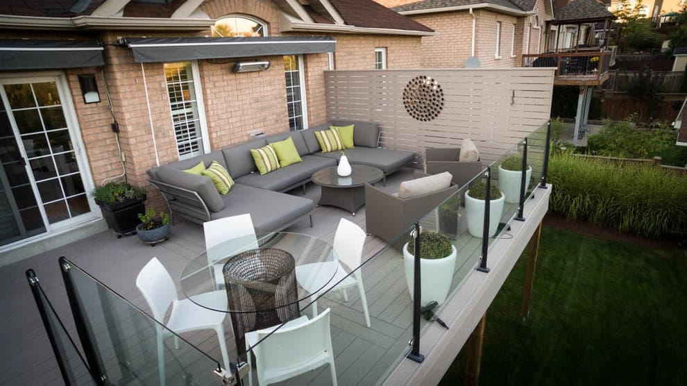 Glass Panel Railing Substitute Deck Railings