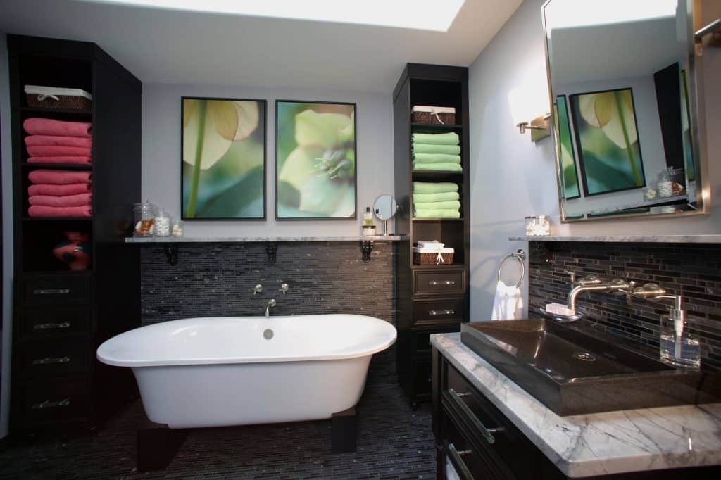 Spa Style Locker Bathroom Shelf Ideas