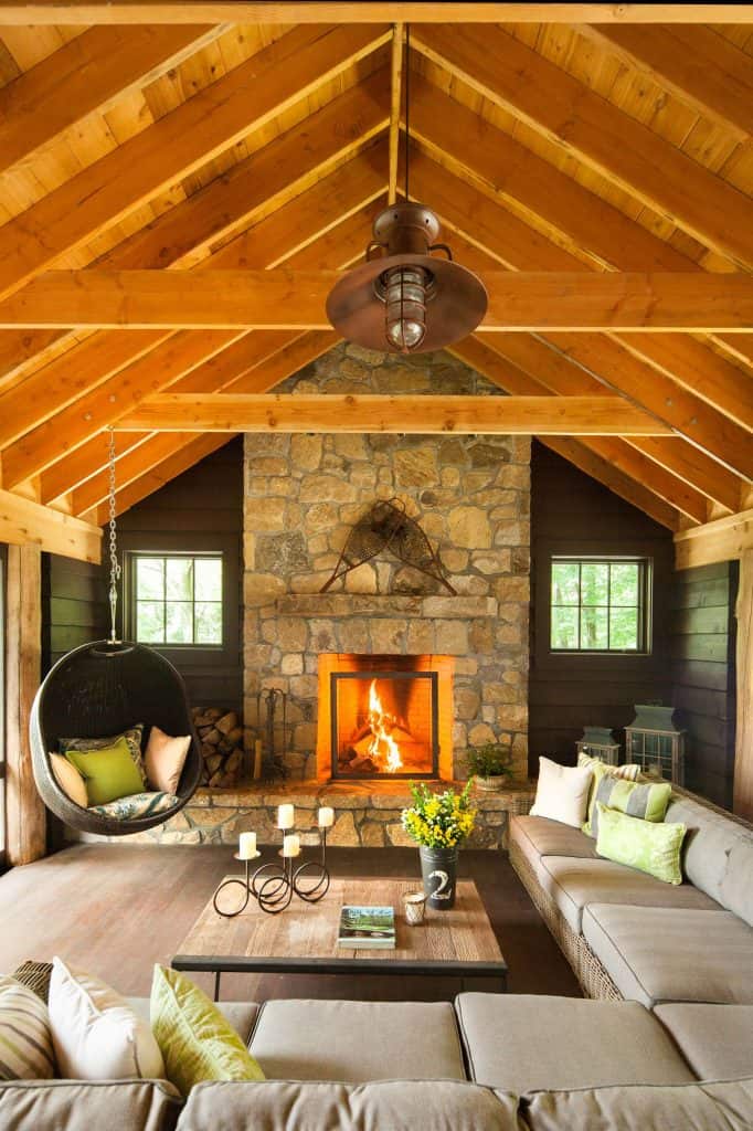 Warm Cozy Fire and Comfortable Seating