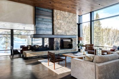 30 Modern Living Rooms with Fireplace and TV Together - Decor Snob