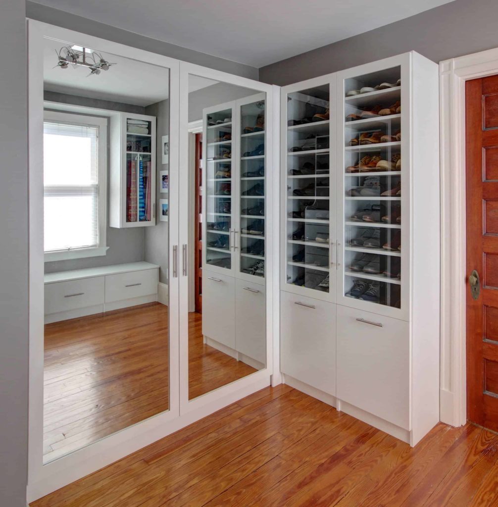 Double Closet Doors with Mirror