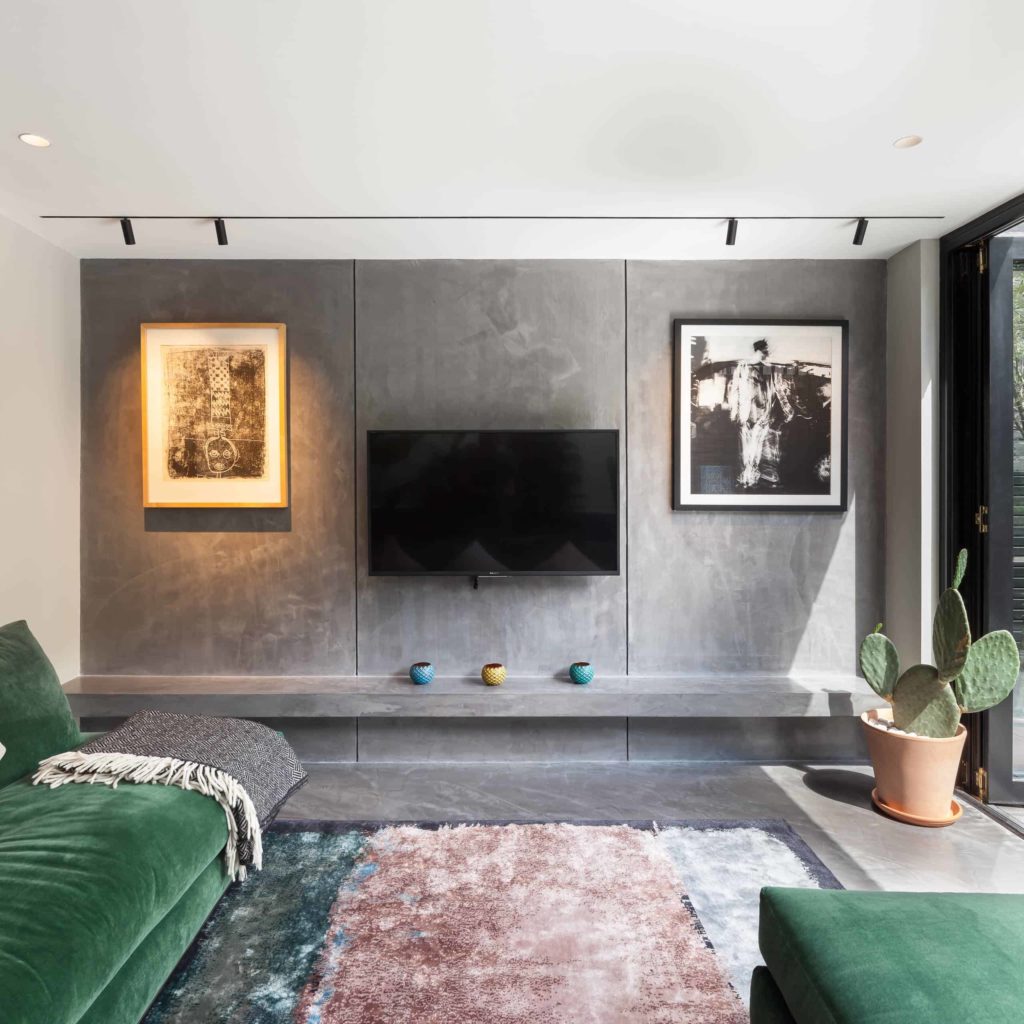 Keeping Continuous Color Enlarges The Look Of The Living Room  
