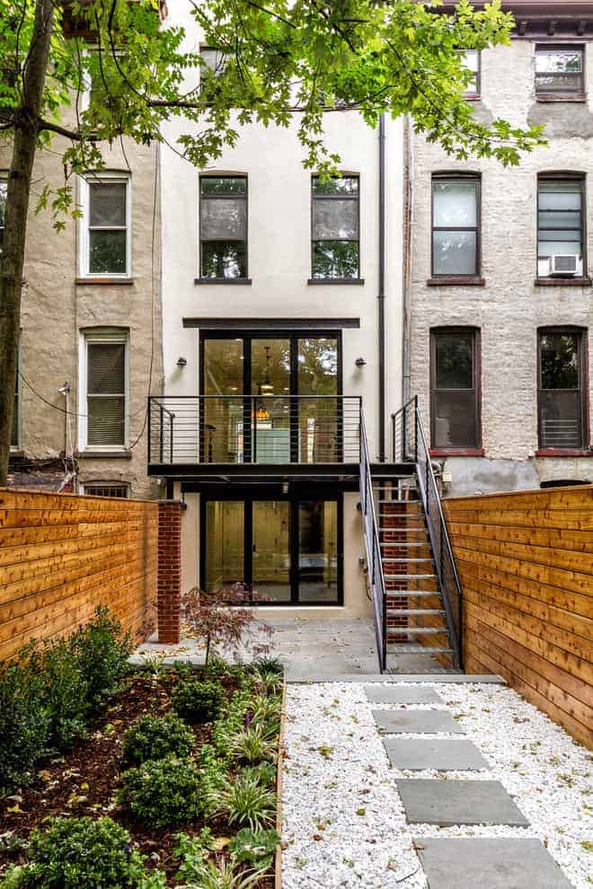 Urban Metal Railing with Stairs