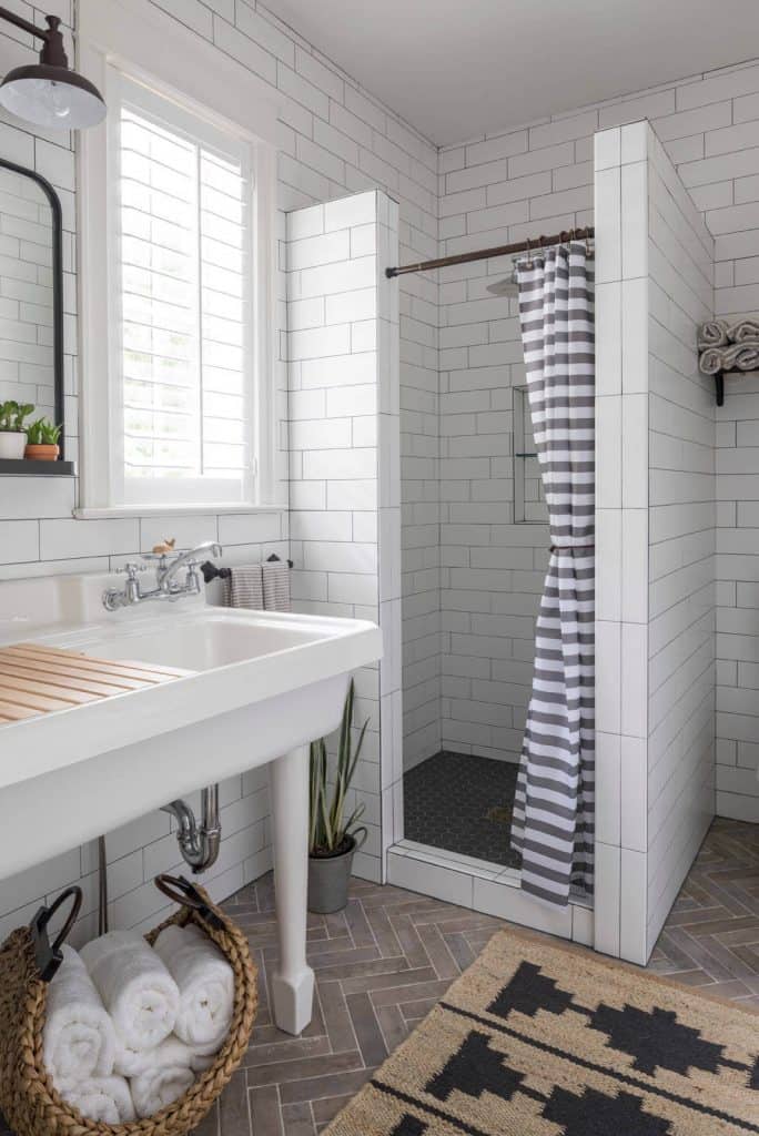 towel storage ideas with A Basket Full of Towels Nearby