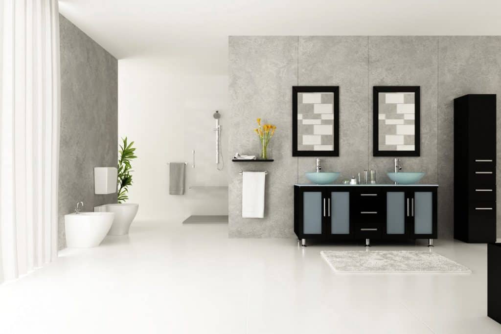 59 inch Double Lune Large Glass Vessel Sink Modern Bathroom Vanity with Glass Top