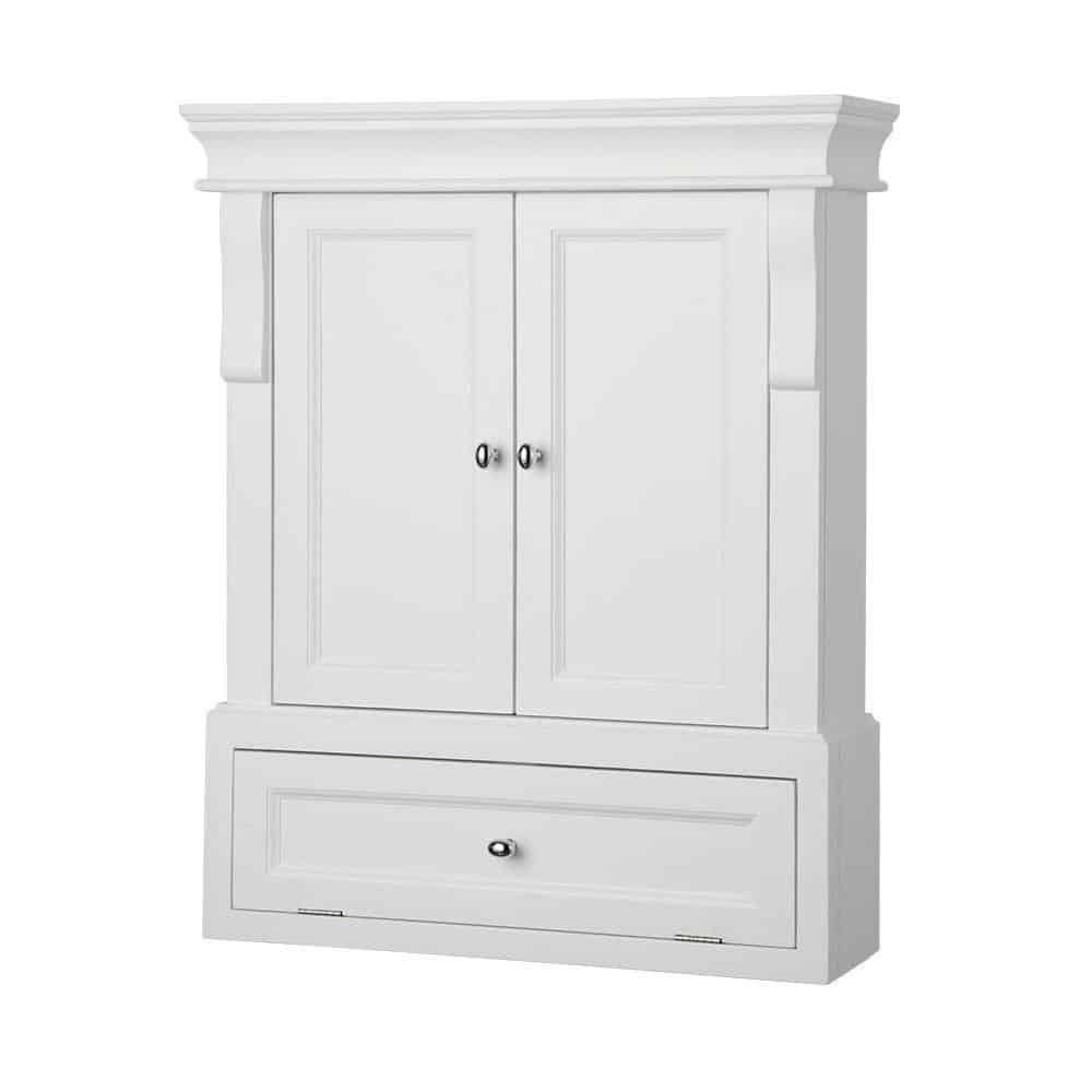 Foremost NAWO2633 Naples 26-12 Bathroom Wall Cabinet, White