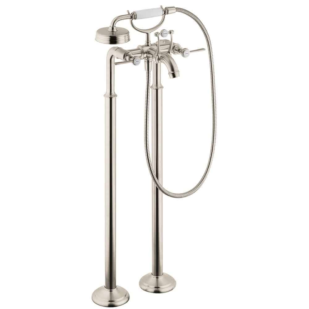 Hansgrohe 16553821 Axor Montreux Free Standing Tub Filler with Lever Handle, Brushed Nickel