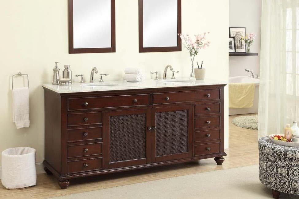 Pegasus F10AE0026A Bimini 72 Double Bathroom Vanity Set