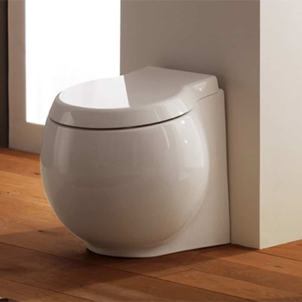 Scarabeo 8105AS Planet Scarabeo Ceramic Round Bowl Toilet