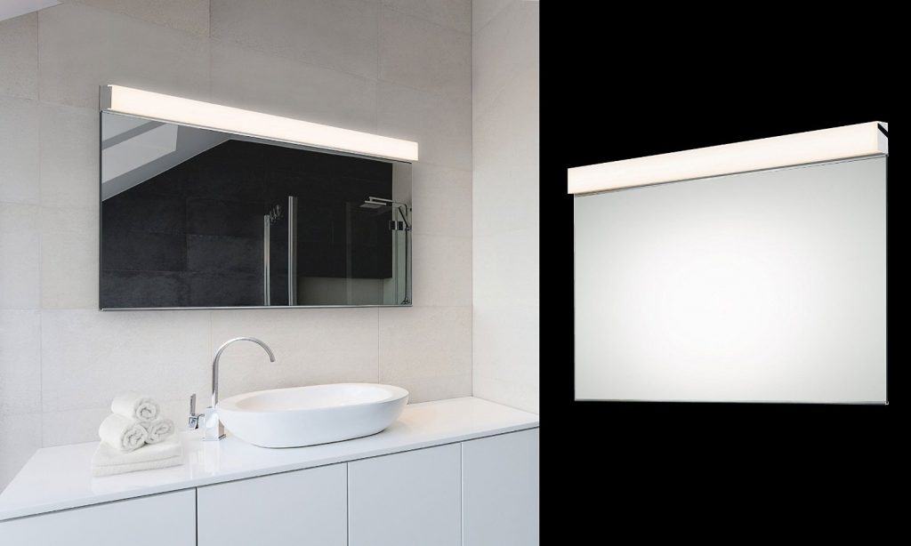 Sonneman 2556.01, Vanity Mirrored Wall Vanity Lighting, 1 Light LED, Polished Chrome