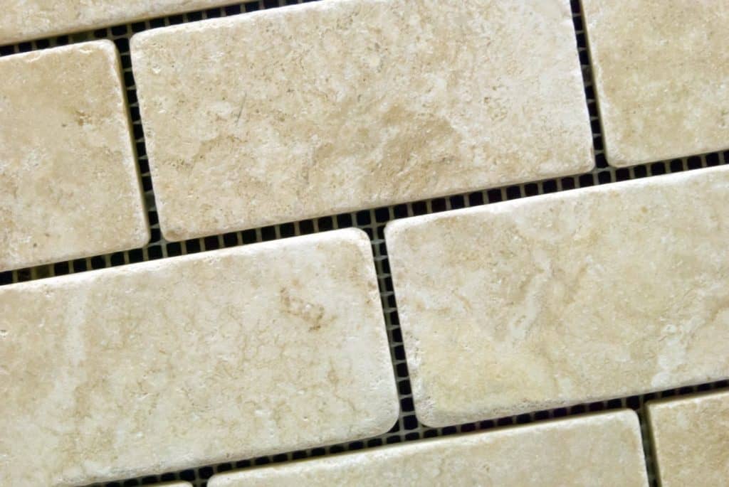 Durango Cream 2 X 4 Tumbled Travertine Brick Mosaic Tile