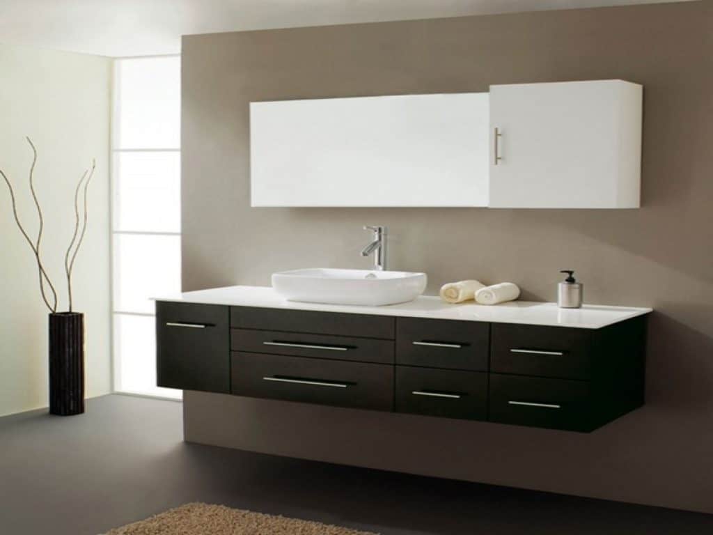 Virtu USA Justine 59 Single Sink Bathroom Vanity in Espresso - Vanity Top Included