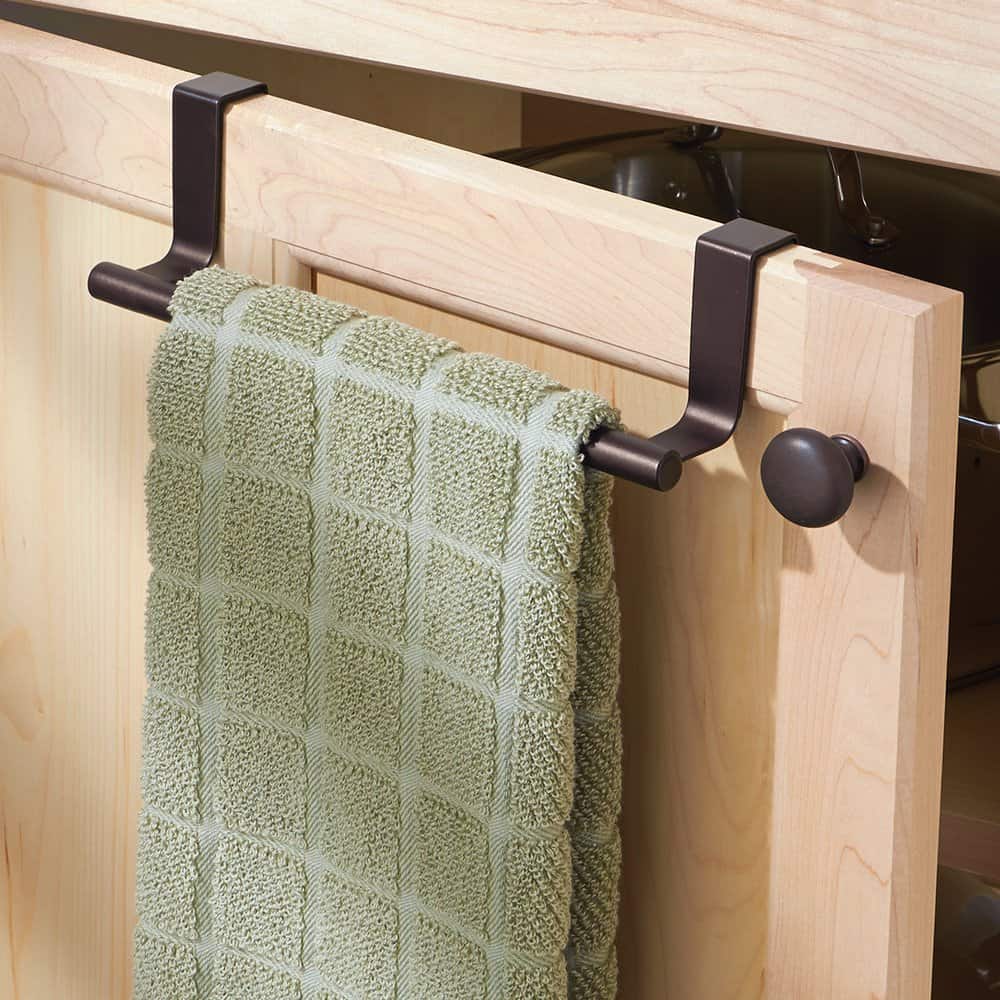 mDesign Over the Cabinet Towel Holder Bar