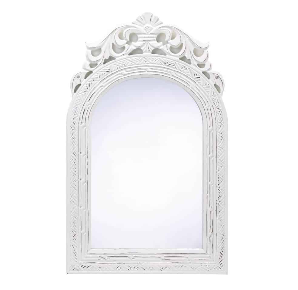 20 Shabby Chic Wood Arched-Top Wall Mirror Ideas