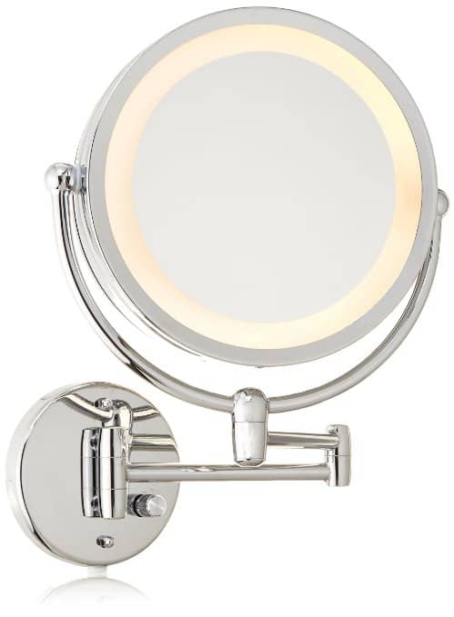 Danielle Revolving Wall-Mounted Lighted Mirror