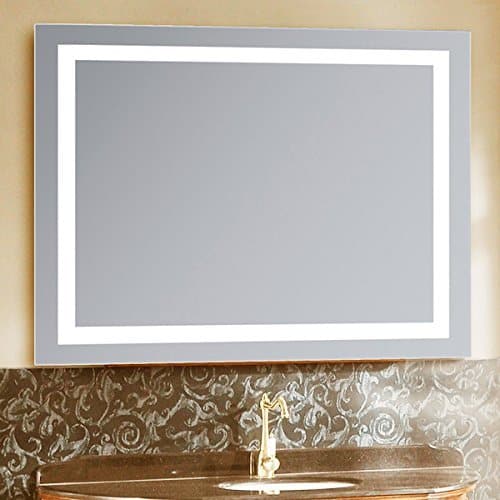 LED Lighted 18 X 30 Wall Mount Vanity Bathroom Mirror with Defogger