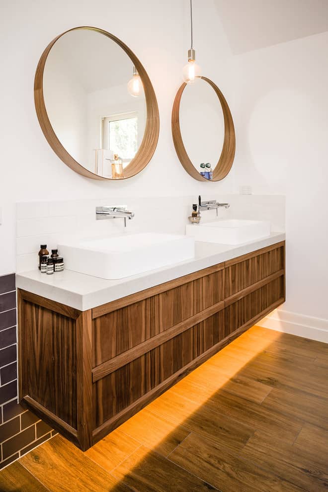 32 Stylish Bathroom Mirror Ideas 2021, Bathroom Round Mirror Ideas