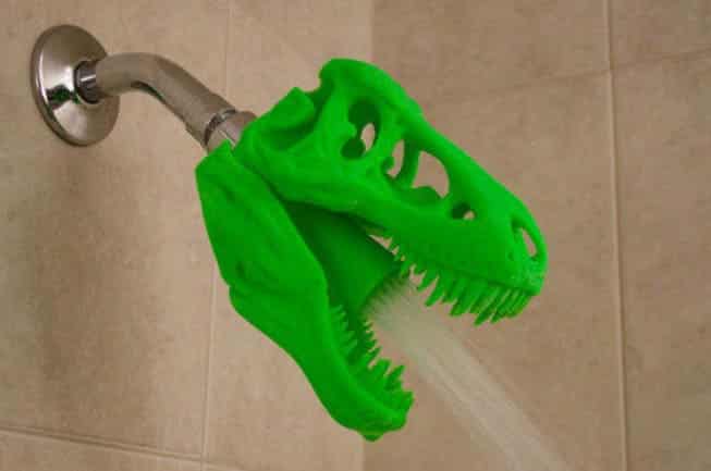 3D Printed T-REX Skull Shower Head.