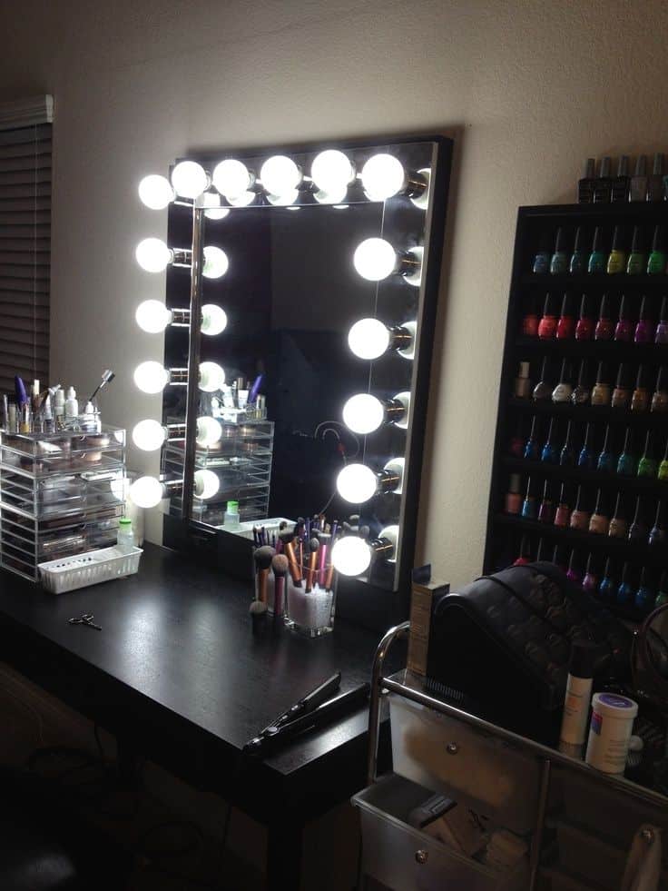 Vanity Mirror With Lights, Diy Makeup Vanity With Led Lights