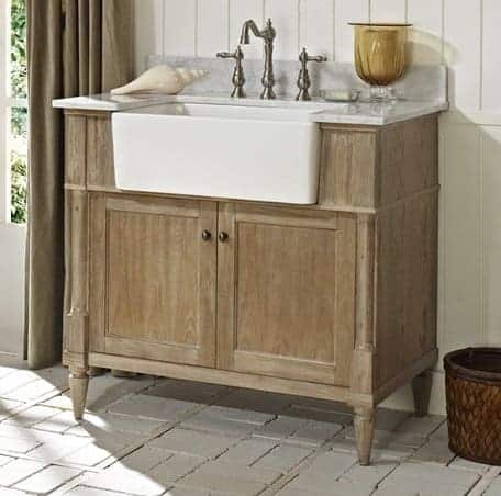 Fairmont Designs 142-FV36 Rustic Chic 36 Inch Farmhouse Vanity In Weathered Oak