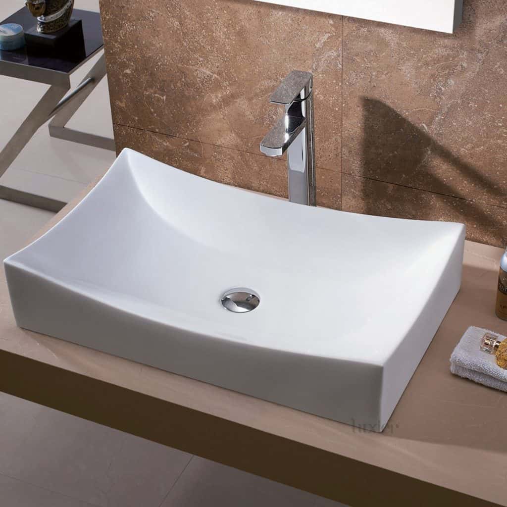 Luxier CS-001 Bathroom Porcelain Ceramic Vessel Vanity Sink Art Basin