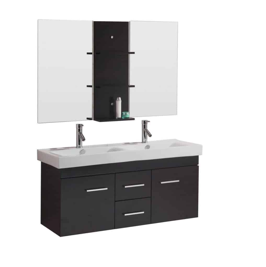 40 Inspiring Bathroom Vanity Ideas For, 55 Inch White Double Sink Vanity Unit