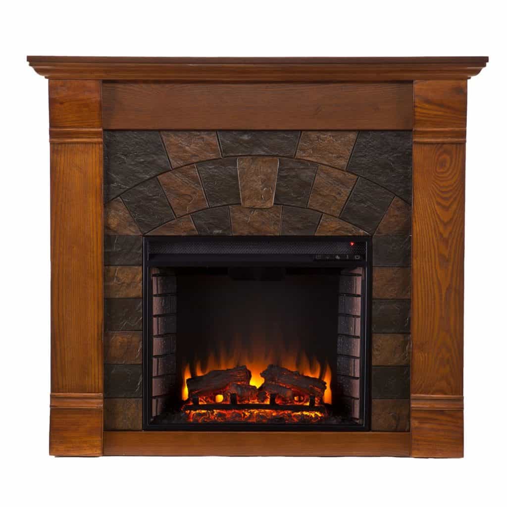 Elkmont Electric Fireplace - Salem Antique Oak