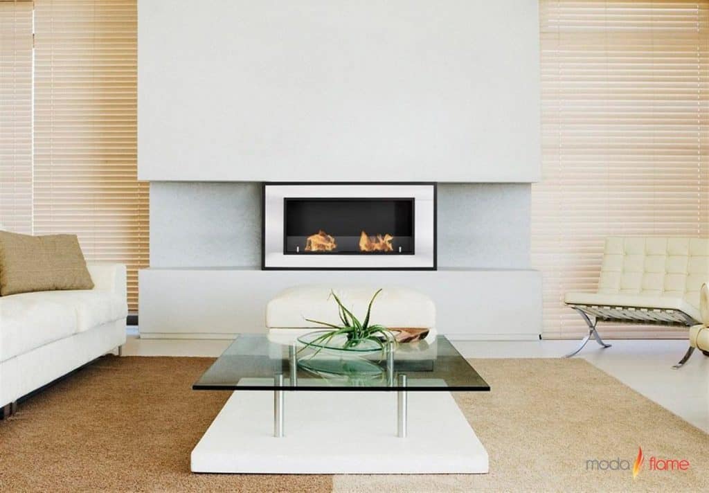 Moda Flame Lugo Wall Mounted Bio Ethanol Ventless Fireplace