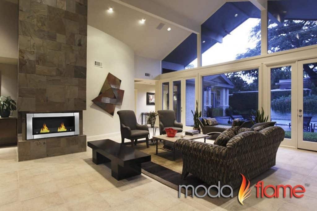 Moda Flame Valencia PRO Wall Mounted Ethanol Fireplace
