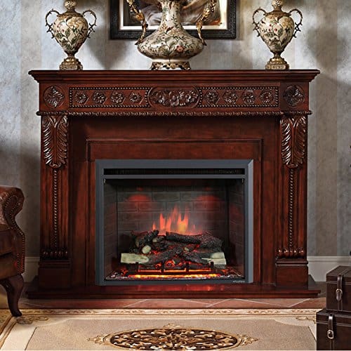 PuraFlame Western 33 inch Embedded Electric Firebox Heater With Remote Control
