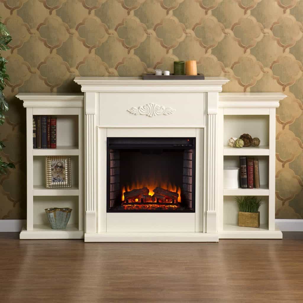 Tennyson Electric Fireplace w Bookcases