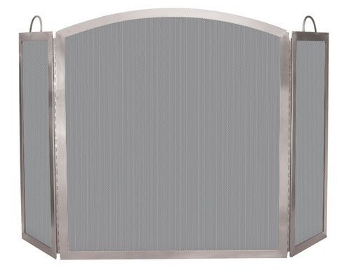 Import S-7700 3 Fold Stainless Steel Fire Screen