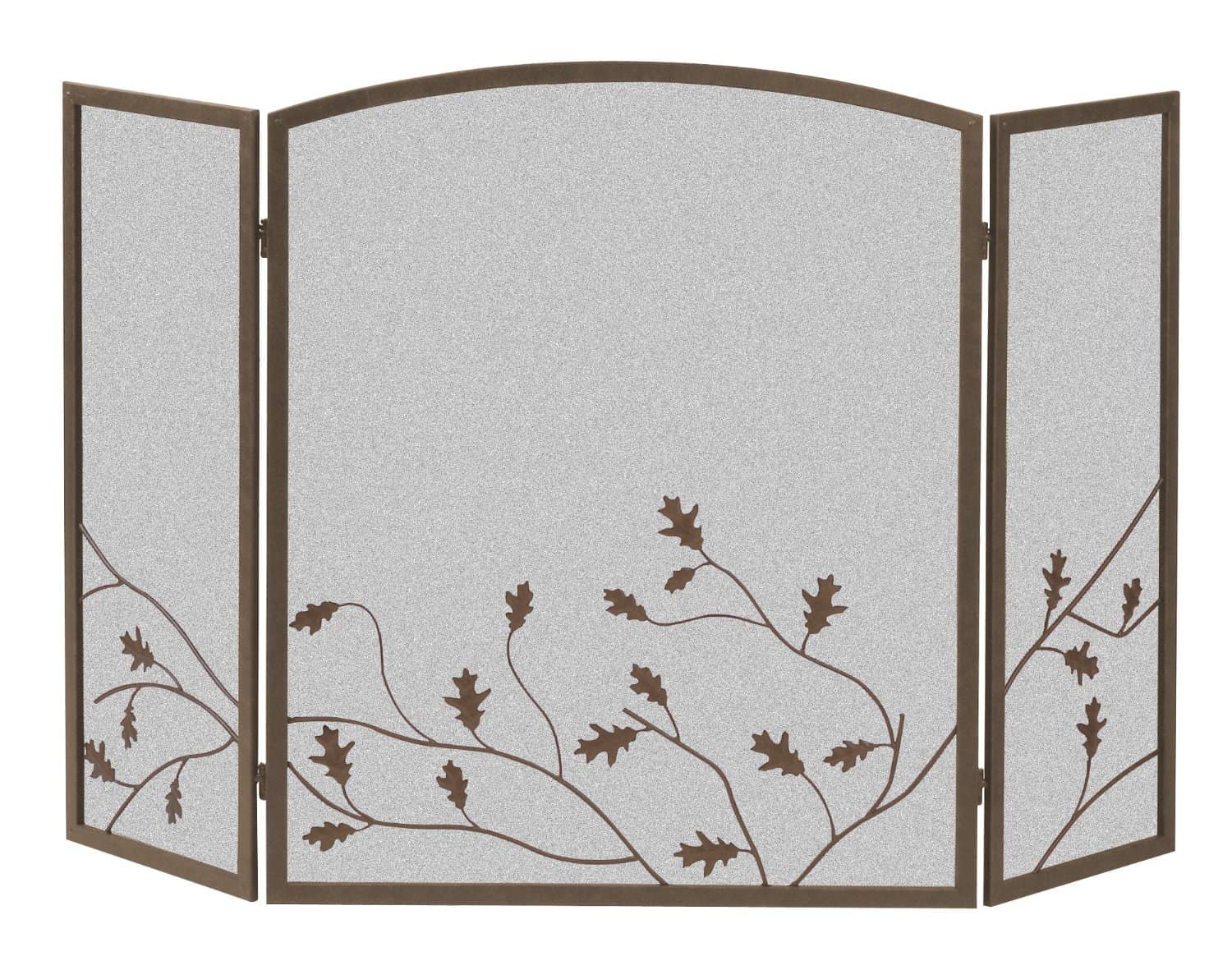Panacea Products 15914 3-Panel Oak Leaf Fireplace Screen
