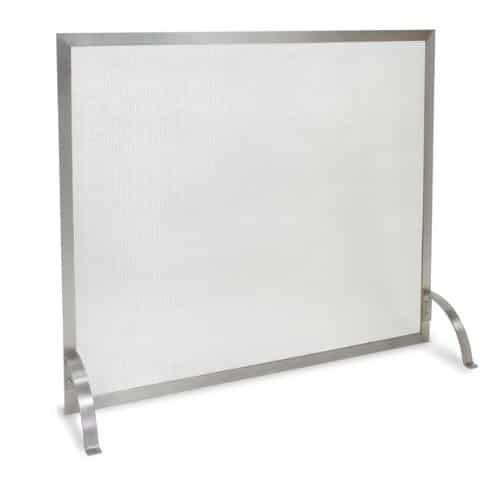 Pilgrim 18257 Home and Hearth Newport Single Fireplace Panel Screen, Stainless Steel