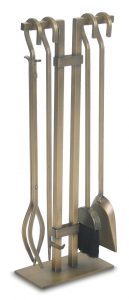 Pilgrim Home and Hearth 18086 Sinclair Tool Set, Burnished Brass