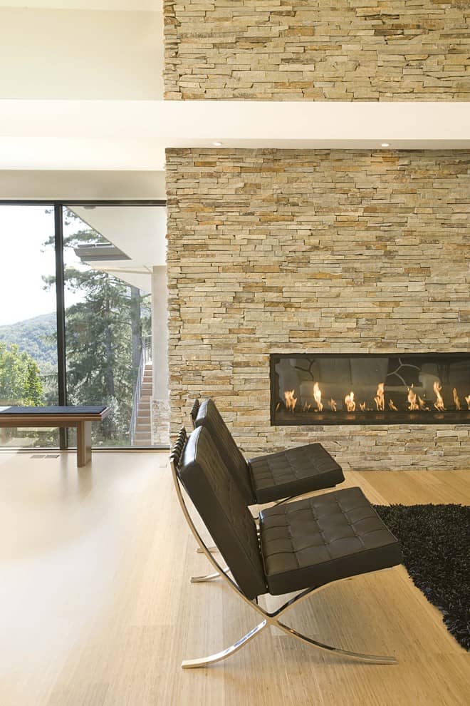 slate fireplace