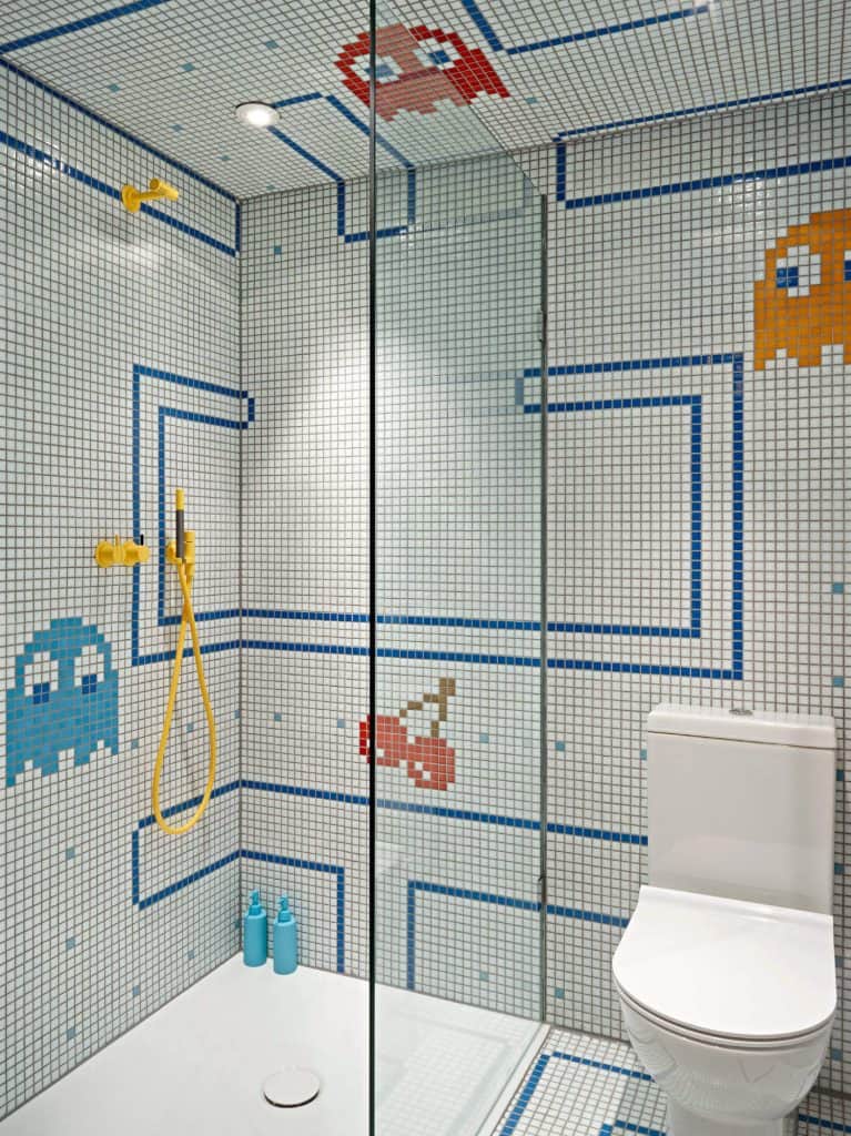 Pac-Man Kids Shower Tile