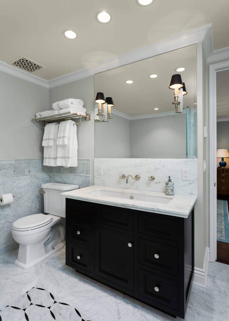 A Built-in Shelf for Towel Storage