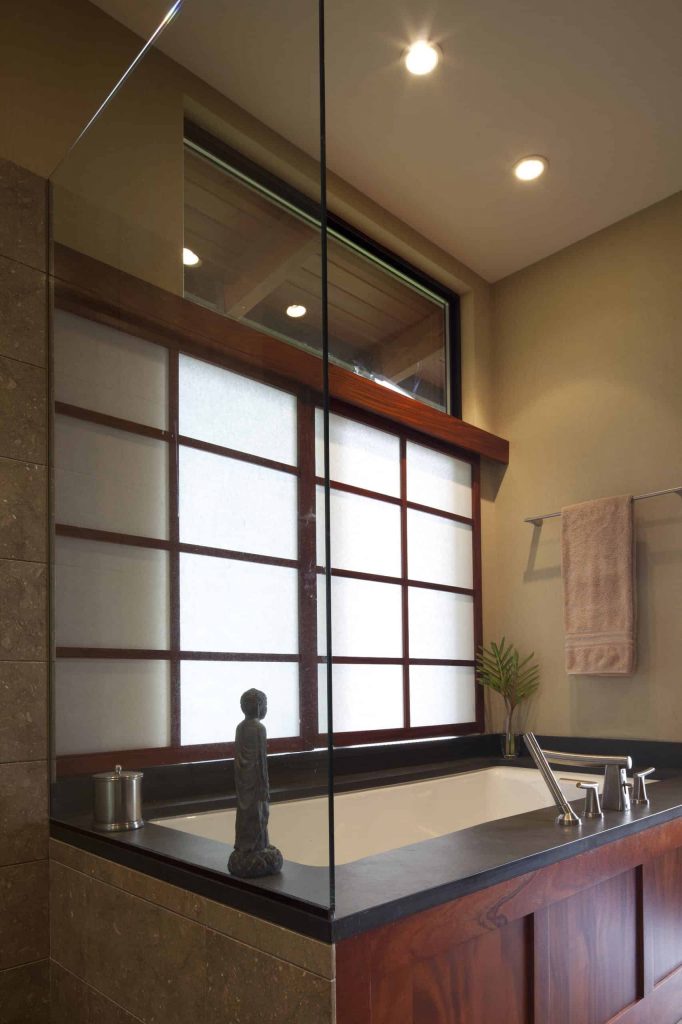 trendy beige floor bathroom design in Denver