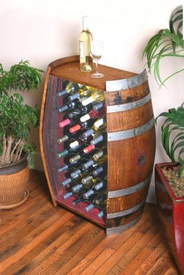 32 Bottle Wine Barrel Cabinet