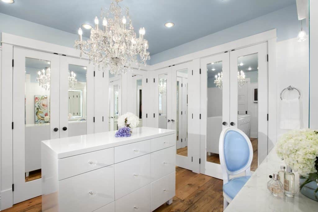 Double Closet Doors with Mirror