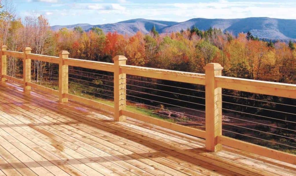 Mixed Materials Wire Balustrade