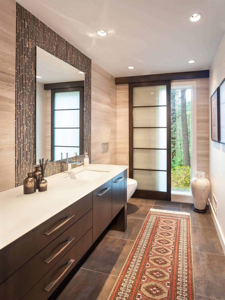 double-sink bathroom photo in Seattle