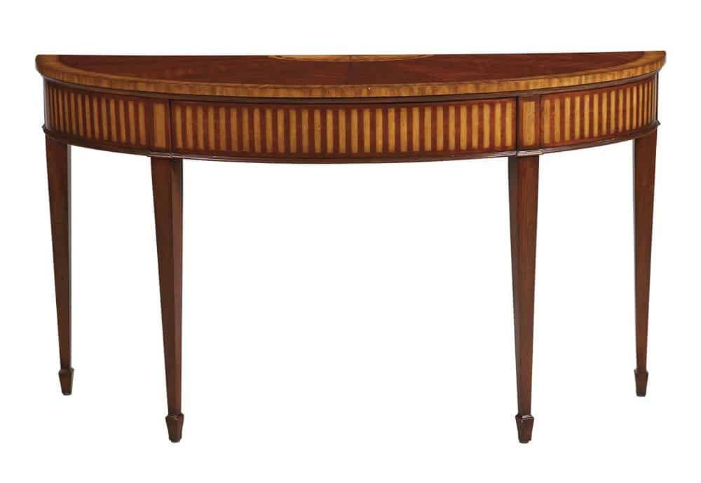 Old World Camel Sofa Table