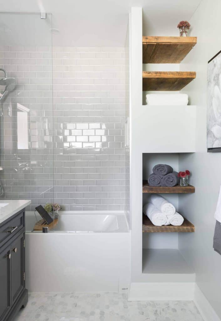 towel storage ideas with Small Shelf Areas for Towels